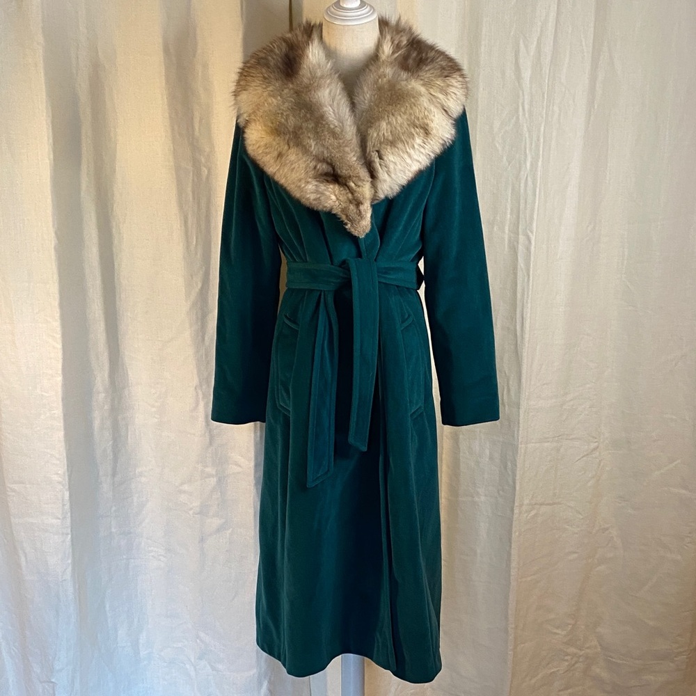 Vintage Lorendale by Bromleigh Coat with Fox Collar